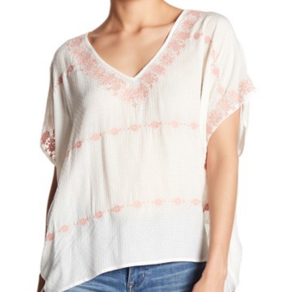 Love Stitch Dolman Embroidered Blouse M/L